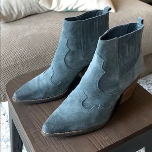 Sam Edelman Blue Suede Boots